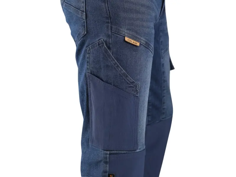 Kalhoty jeans CXS ALBI, pánské, modré, vel. 46