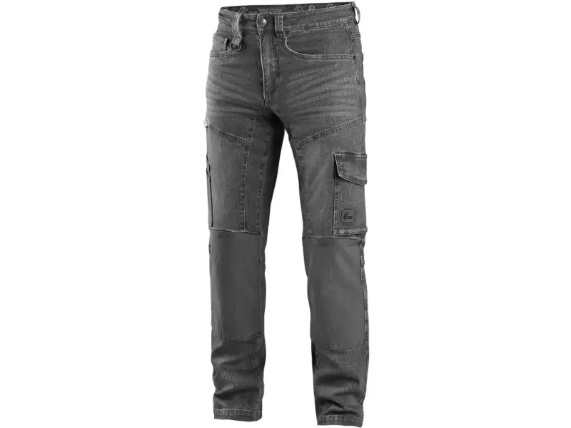 Kalhoty jeans CXS ALBI, pánské, šedé, vel. 50