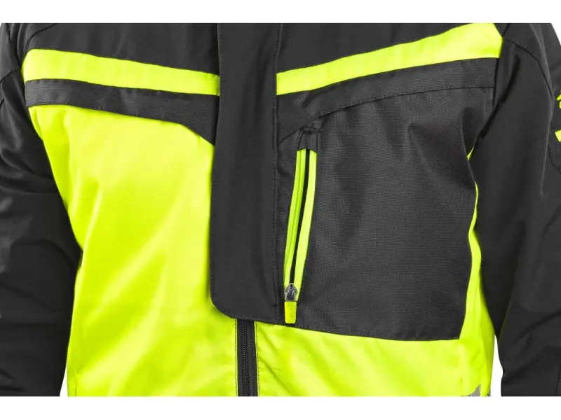 Blůza CXS NAOS HV, pánská, černá-žlutá Hi-Vis, reflexní pruhy