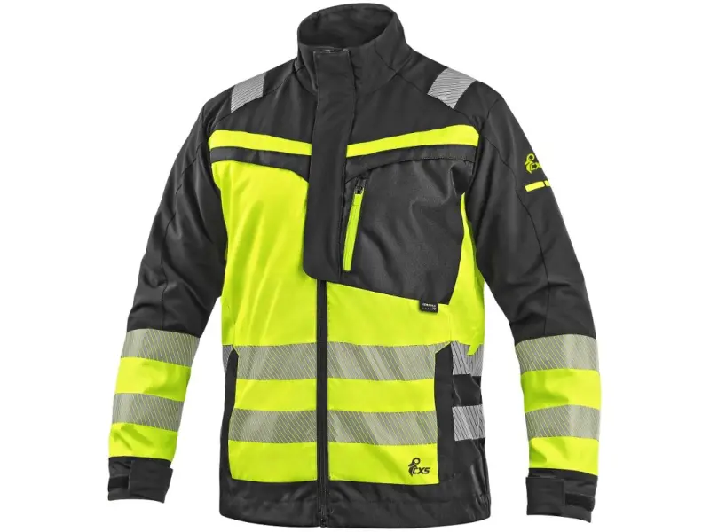 Blůza CXS NAOS HV, pánská, černá-žlutá Hi-Vis, reflexní pruhy, vel. 48