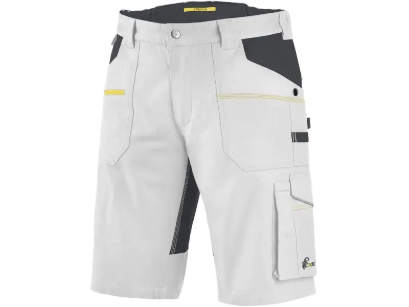 Kraťasy CXS STRETCH pánské, bílo-šedé, vel. 48 Kraťasy CXS STRETCH pánské, bílo-šedé, vel. 48
