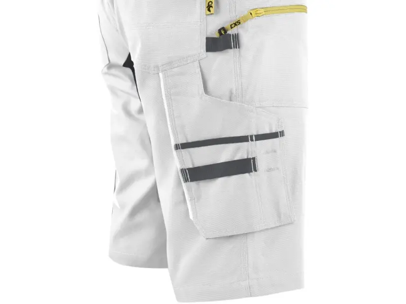 Kraťasy CXS STRETCH pánské, bílo-šedé, vel. 48 Kraťasy CXS STRETCH pánské, bílo-šedé, vel. 48