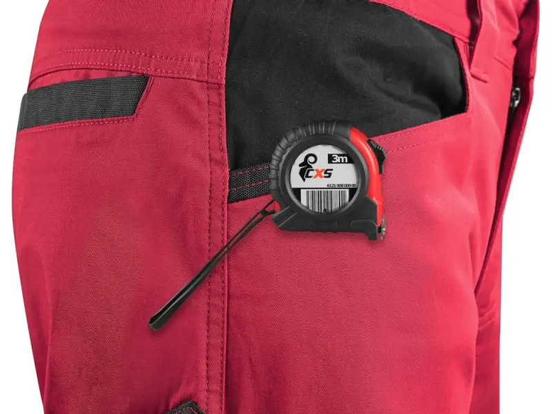 Kalhoty CXS SOLIS pánské, červeno-černé, vel. 54