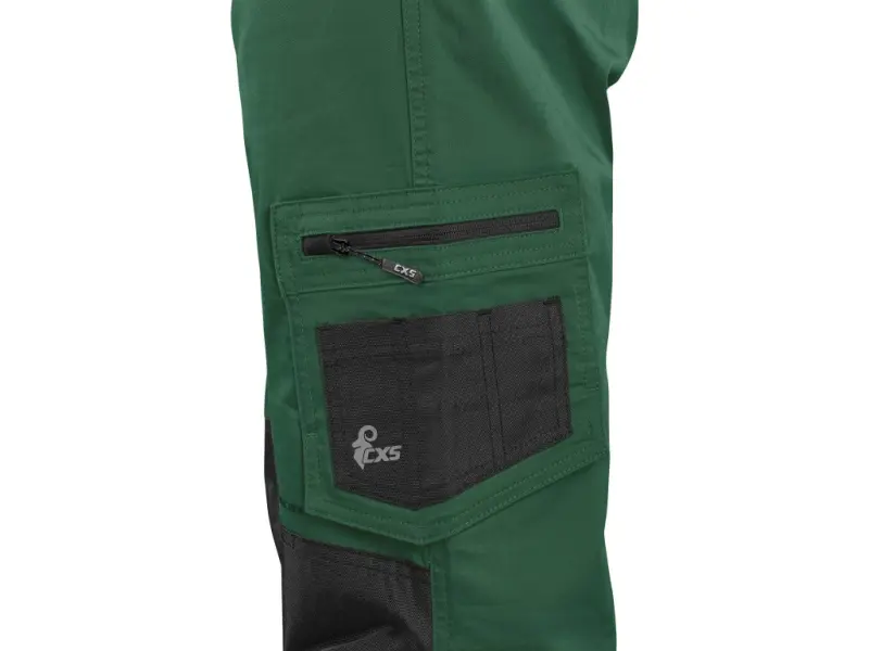 Kalhoty CXS SOLIS pánské, zeleno-černé