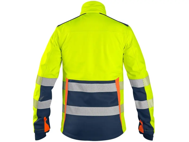 Bunda CXS BENSON, výstražná, softshell, pánská, žluto-modrá, vel. 4XL Bunda CXS BENSON, výstražná, softshell, pánská, žluto-modrá, vel. 4XL