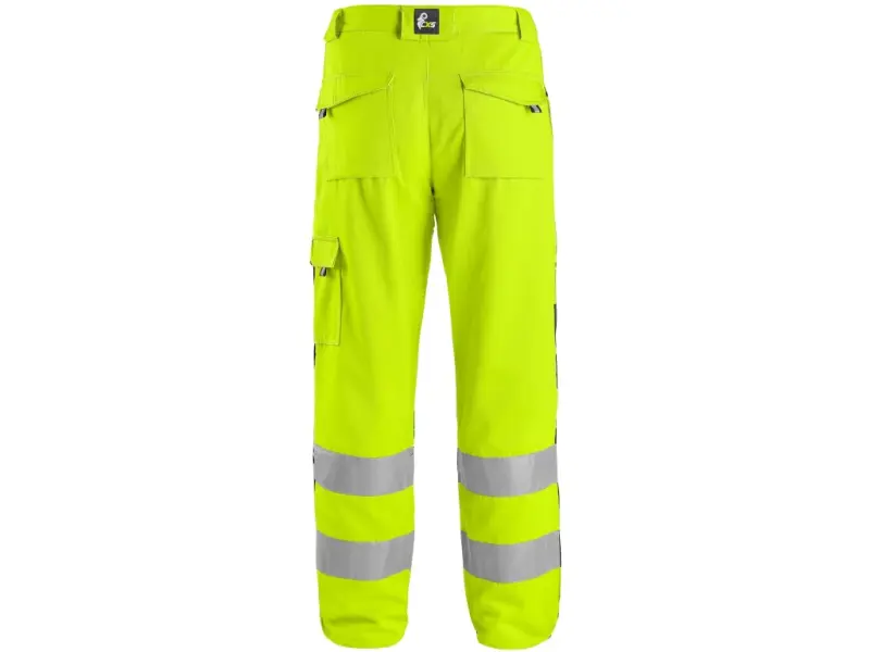 Kalhoty CXS NORWICH, výstražné, 170-176cm, žluto-modré, vel. 44