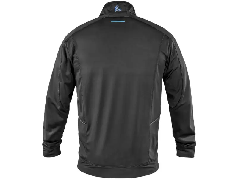 Mikina CXS LEONIS, černá s HV modro/červenými doplňky, vel. 2XL Mikina CXS LEONIS, černá s HV modro/červenými doplňky, vel. 2XL