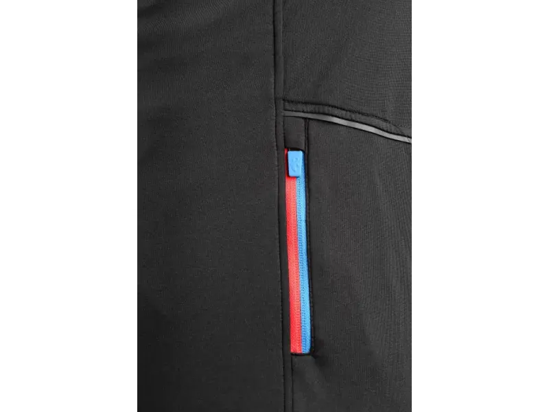 Mikina CXS LEONIS, černá s HV modro/červenými doplňky, vel. 2XL Mikina CXS LEONIS, černá s HV modro/červenými doplňky, vel. 2XL