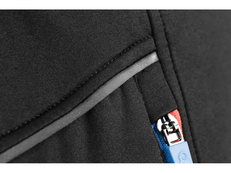 Mikina CXS LEONIS, černá s HV modro/červenými doplňky, vel. 3XL Mikina CXS LEONIS, černá s HV modro/červenými doplňky, vel. 3XL