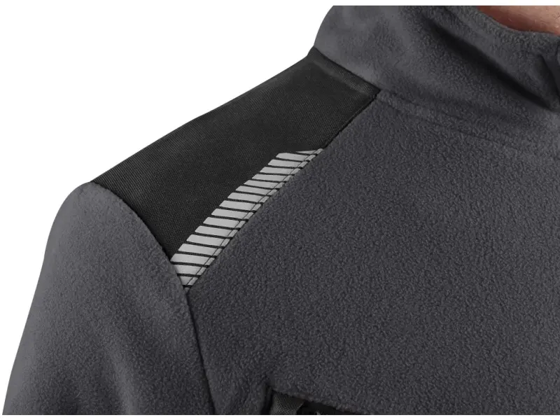 Bunda CXS 4ENVI SOLIS, pánská, fleecová, šedo-černá, vel. M