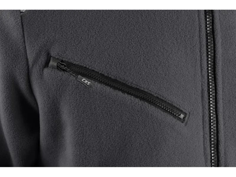 Bunda CXS 4ENVI SOLIS, pánská, fleecová, šedo-černá, vel. 3XL