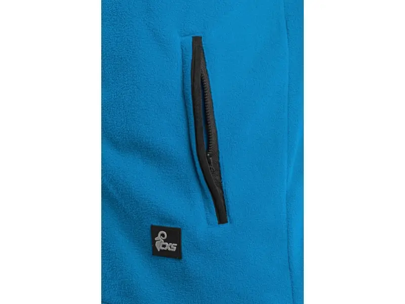 Bunda CXS 4ENVI SOLIS, pánská, fleecová, azurově modro-černá