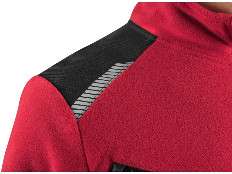 Bunda CXS 4ENVI SOLIS, pánská, fleecová, červeno-černá, vel. XL