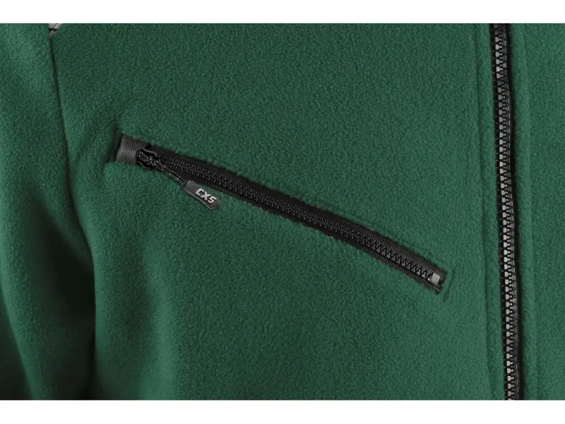 Bunda CXS 4ENVI SOLIS, pánská, fleecová, zeleno-černá, vel. M