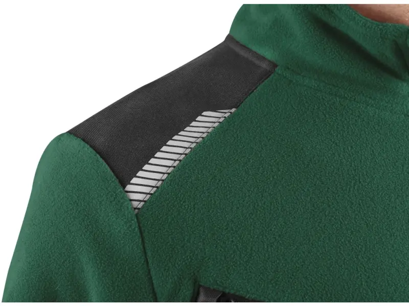 Bunda CXS 4ENVI SOLIS, pánská, fleecová, zeleno-černá, vel. 2XL