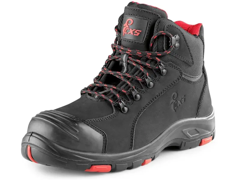 Trezwik CXS ROCK DIORIT S3, kolor czarno-czerwony, roz. 44