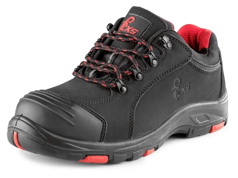 Obuv CXS ROCK APLIT S3, polobotka, černo-červená, vel. 45