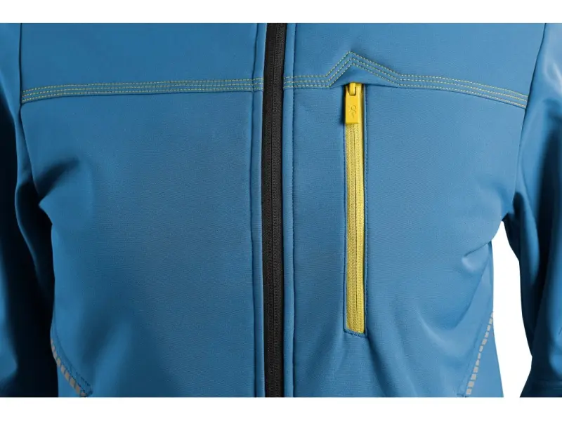 Bunda CXS STRETCH, dětská, softshell, středně modrá, vel. 120