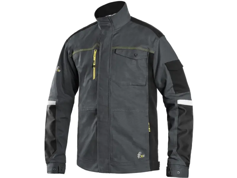 Blůza CXS STRETCH, 170-176cm, pánská, tmavě šedo-černá, vel. 62