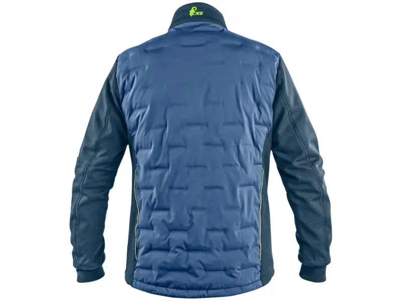 Bunda CXS NAOS, hybrid, pánská, modro-modrá, HV žluté doplňky, vel. S