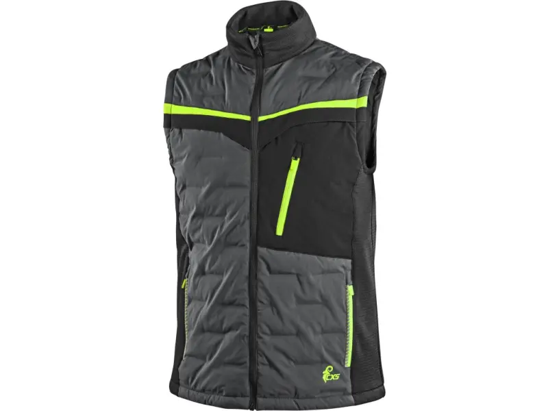 Vesta CXS NAOS, hybrid, pánská, šedo-černá, HV žluté doplňky, vel. 2XL