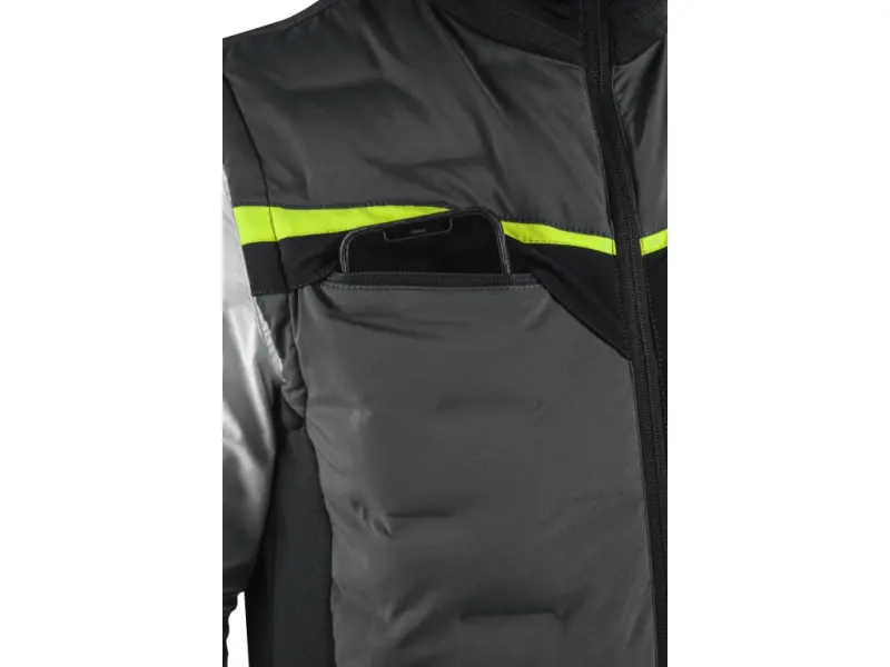 Vesta CXS NAOS, hybrid, pánská, šedo-černá, HV žluté doplňky, vel. 3XL