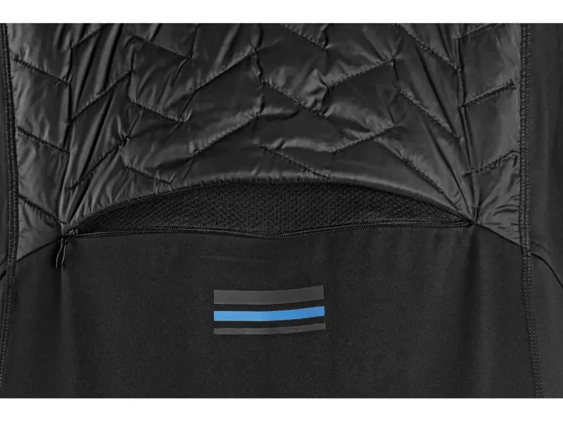 Bunda CXS LEONIS II, pánská, černá s HV modro/červenými doplňky, vel. S