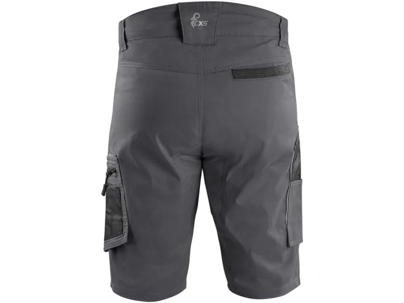 Kraťasy CXS SOLIS FLEX, pánské, šedo-černé, vel. 54