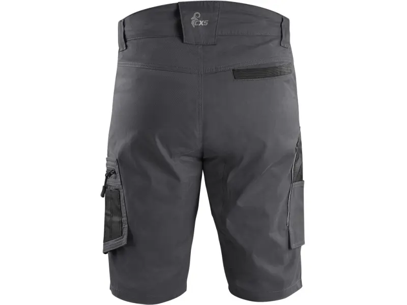 Kraťasy CXS SOLIS FLEX, pánské, šedo-černé, vel. 56