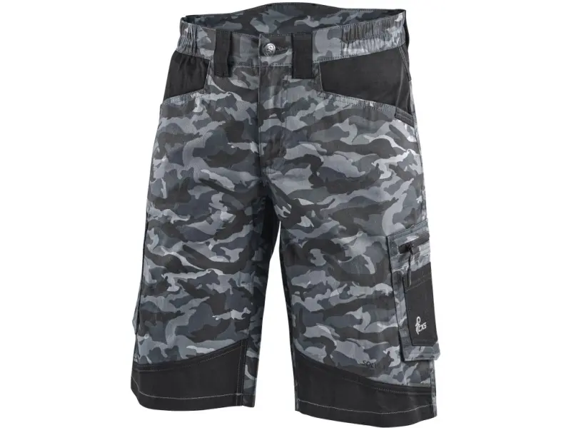 Kraťasy CXS SOLIS FLEX, pánské, maskáčovo-černé, vel. 48