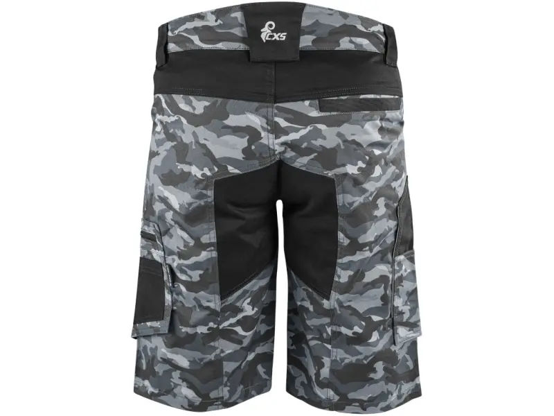 Kraťasy CXS SOLIS FLEX, pánské, maskáčovo-černé, vel. 52