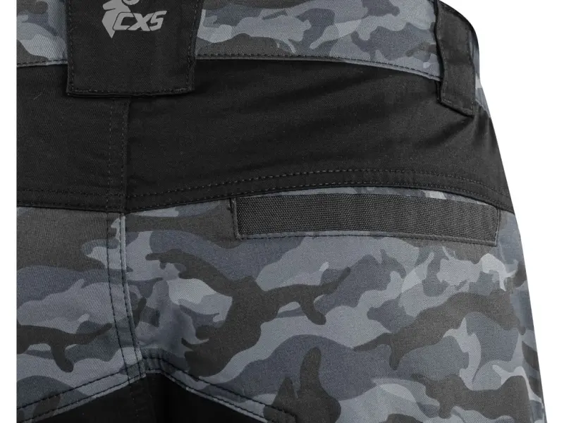 Kraťasy CXS SOLIS FLEX, pánské, maskáčovo-černé, vel. 58