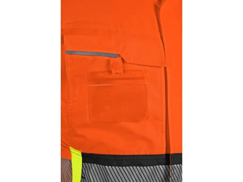 Bunda CXS BENSON, výstražná, zateplená, oranžovo-černá, vel. 3XL