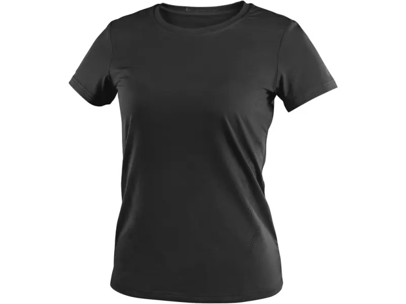 Tričko CXS MOVADO, funkční, krátký rukáv, dámské, černé, vel. XS