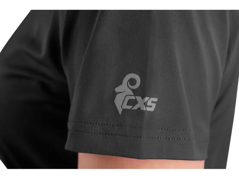Tričko CXS MOVADO, funkční, krátký rukáv, dámské, černé, vel. 2XL