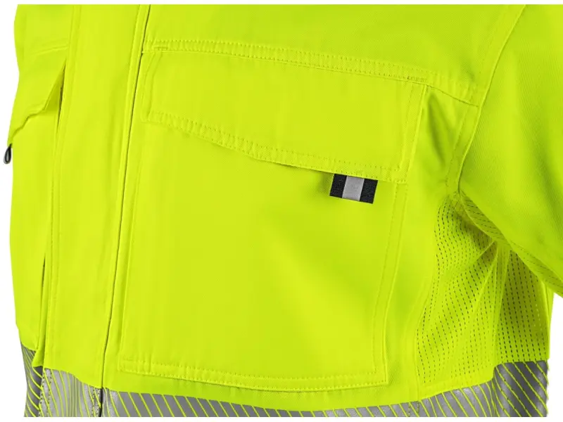 Blůza CXS HALIFAX, pánská, výstražná se síťovinou, žluto-modrá, vel. 48