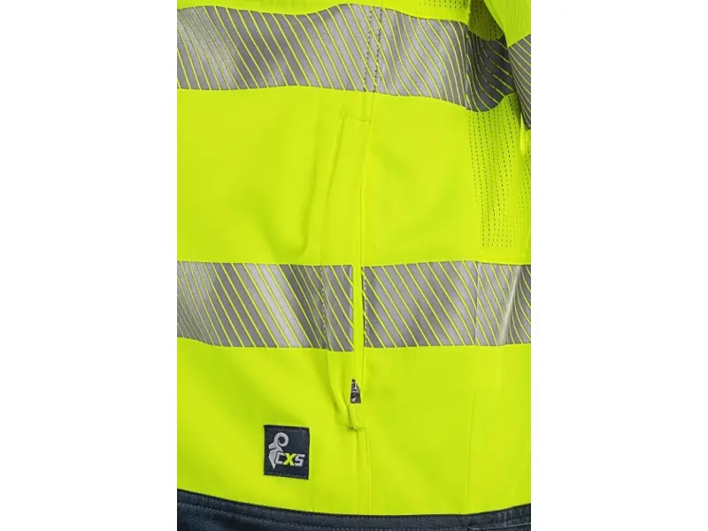 Blůza CXS HALIFAX, pánská, výstražná se síťovinou, žluto-modrá, vel. 60