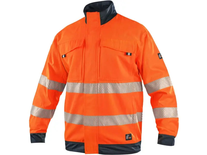 Blůza CXS HALIFAX, pánská, výstražná se síťovinou, oranžovo-modrá, vel. 52