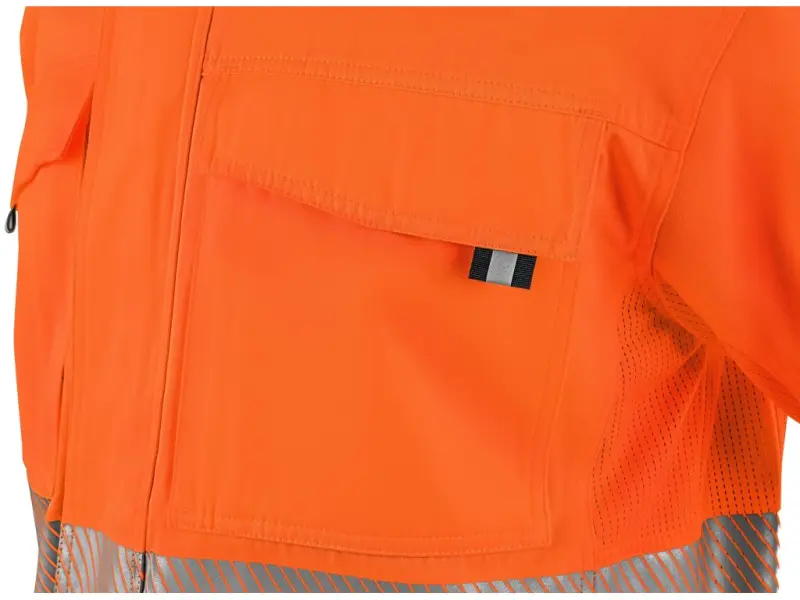 Blůza CXS HALIFAX, pánská, výstražná se síťovinou, oranžovo-modrá, vel. 62