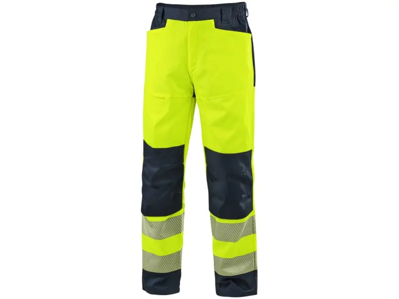 Kalhoty CXS HALIFAX, pánské, výstražné se síťovinou, žluto-modré, vel. 52