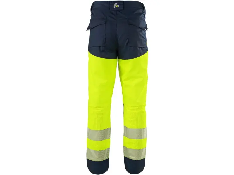 Kalhoty CXS HALIFAX, pánské, výstražné se síťovinou, žluto-modré, vel. 60