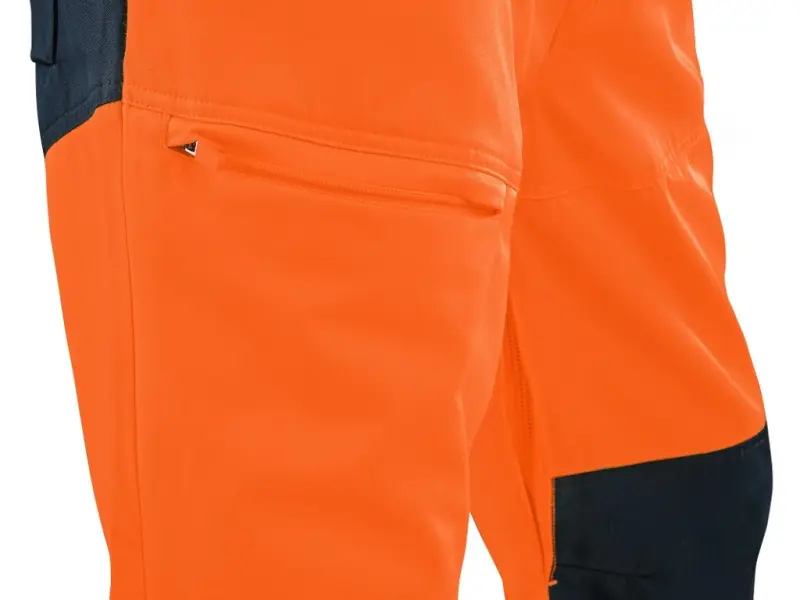 Kalhoty CXS HALIFAX, pánské, výstražné se síťovinou, oranžovo-modré, vel. 58