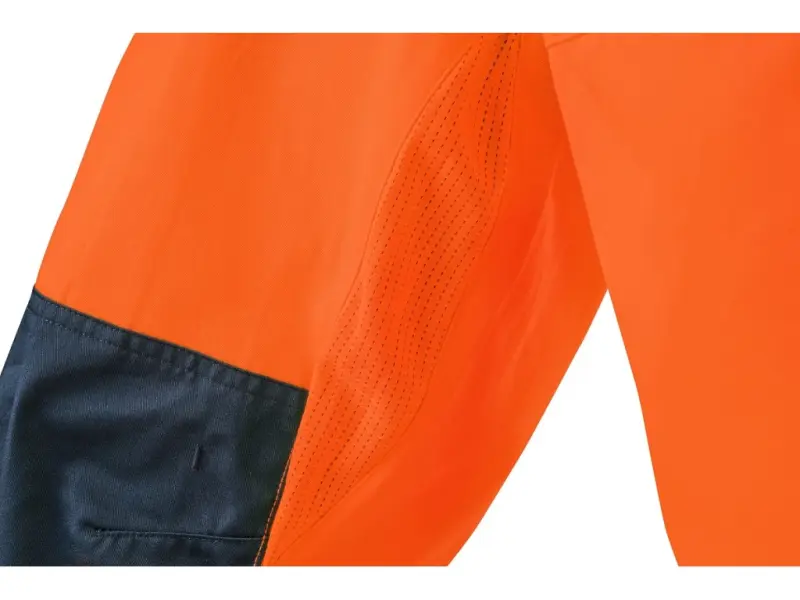 Kalhoty CXS HALIFAX, pánské, výstražné se síťovinou, oranžovo-modré, vel. 58