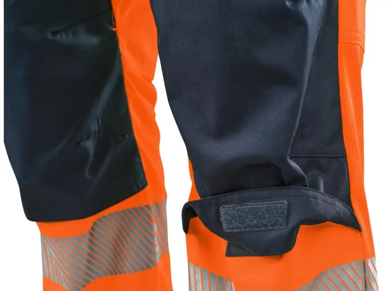 Kalhoty CXS HALIFAX, pánské, výstražné se síťovinou, oranžovo-modré, vel. 62