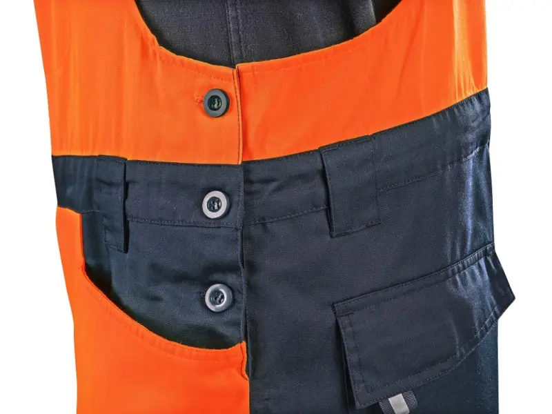 Zahradníky CXS HALIFAX, pánské, výstražné se síťovinou, oranžovo-modré, vel. 46