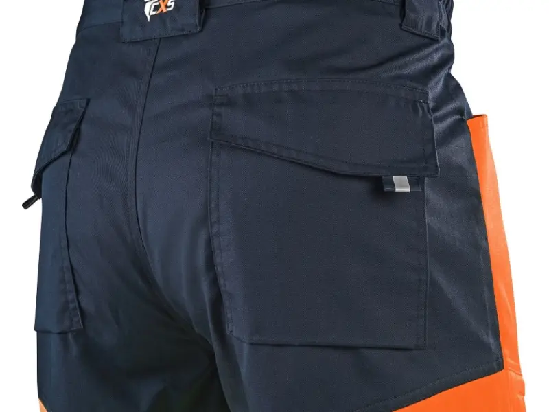 Zahradníky CXS HALIFAX, pánské, výstražné se síťovinou, oranžovo-modré, vel. 64