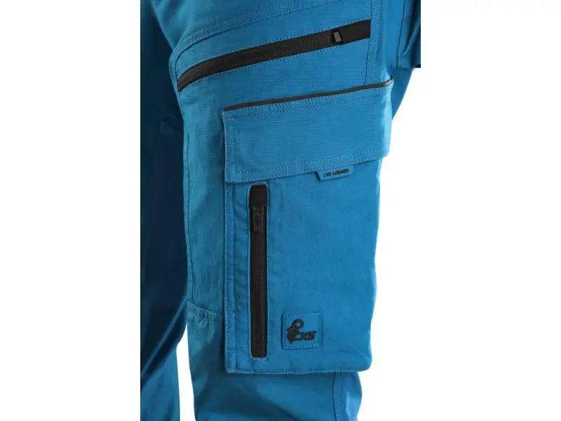 Kalhoty CXS LEONIS, pánské, stř. modré s černými doplňky, vel. 54