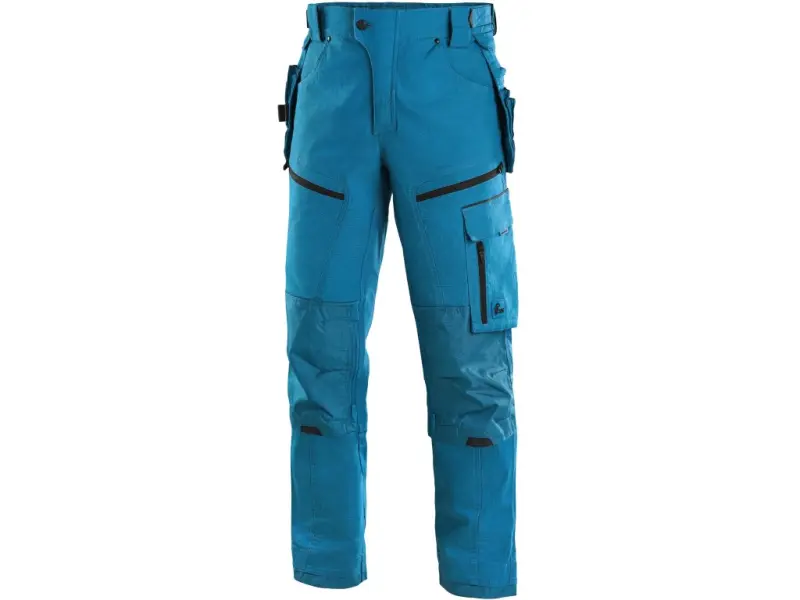 Kalhoty CXS LEONIS, pánské, stř. modré s černými doplňky, vel. 56