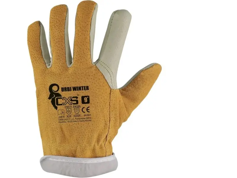 Rukavice CXS URBI WINTER, zimní, kožené, vel. 10