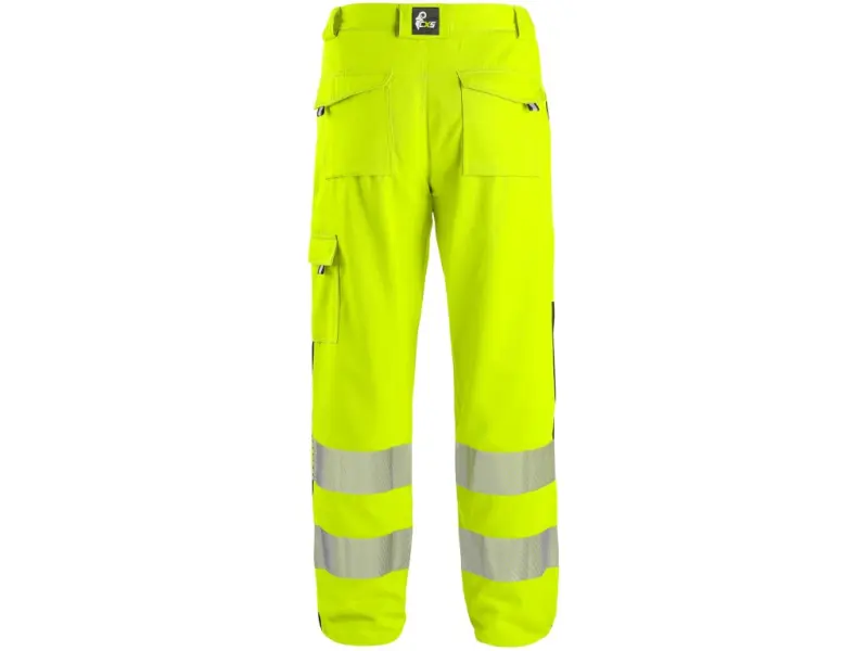 Kalhoty CXS NORWICH, 170-176cm, výstražné, pánské, žluto-modré